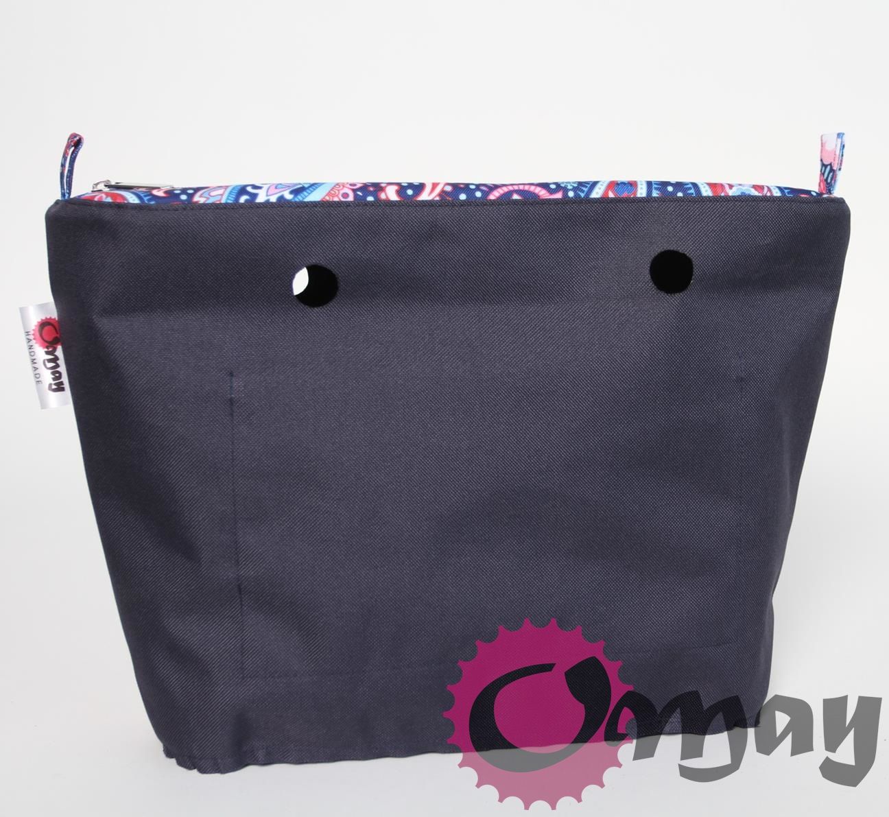 cudny organizer OBAG MINI orient granatowy 2 kieszenie wkład OMAY