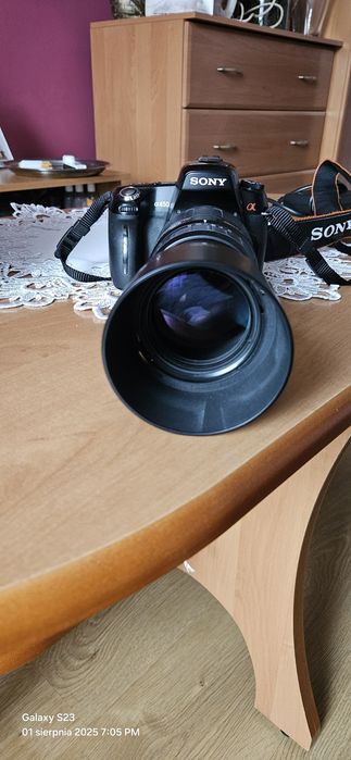 Sony alpha 450 pełen zestaw + obiektyw tamron 70-300