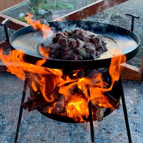 Широкий ассортимент СКОВОРОДА из диска бороны садж +КРИШКА сковорідка