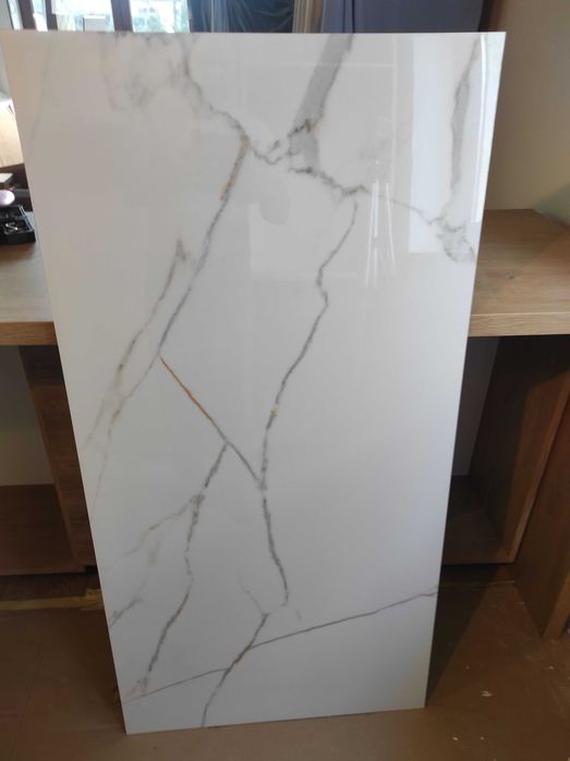 Gres szkliwiony EXCLUSIVE MARBLE white polished 60x120 gat. I