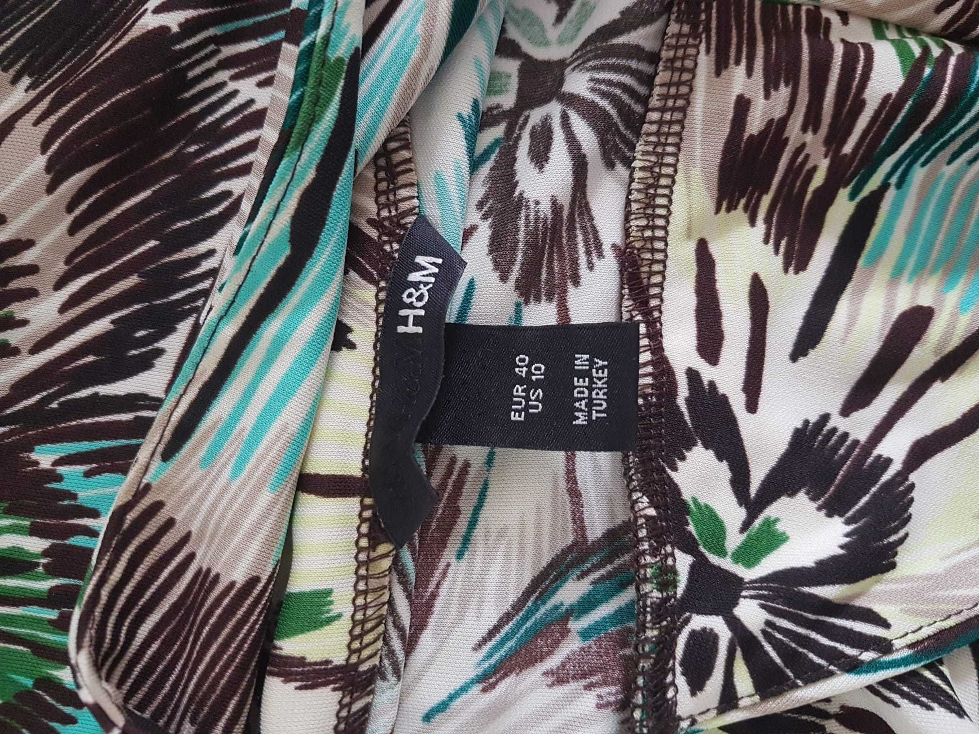 Sukienka letnia kwiaty H&M 40 L