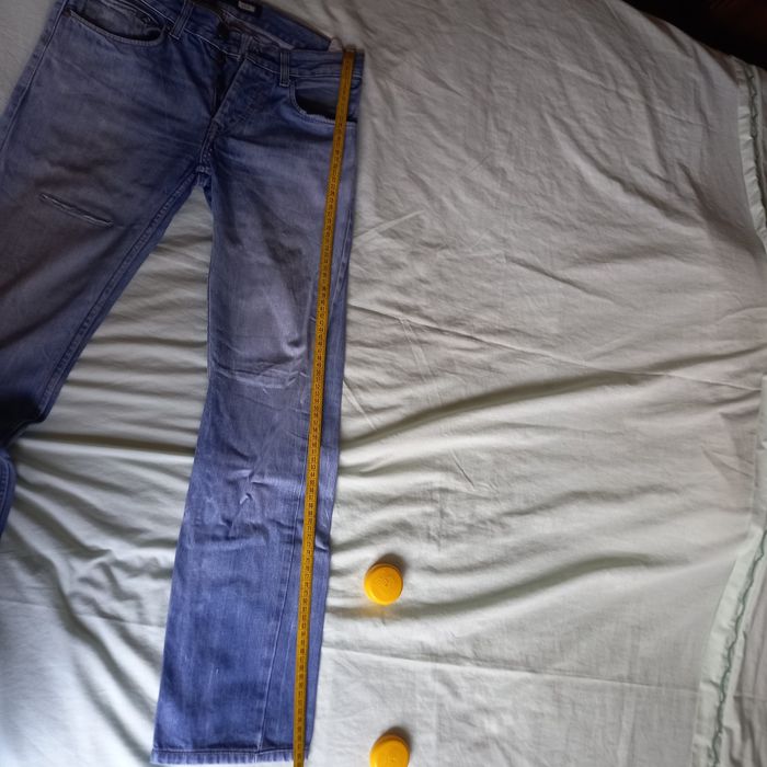 Calças azuis da Tiffosi para homem.