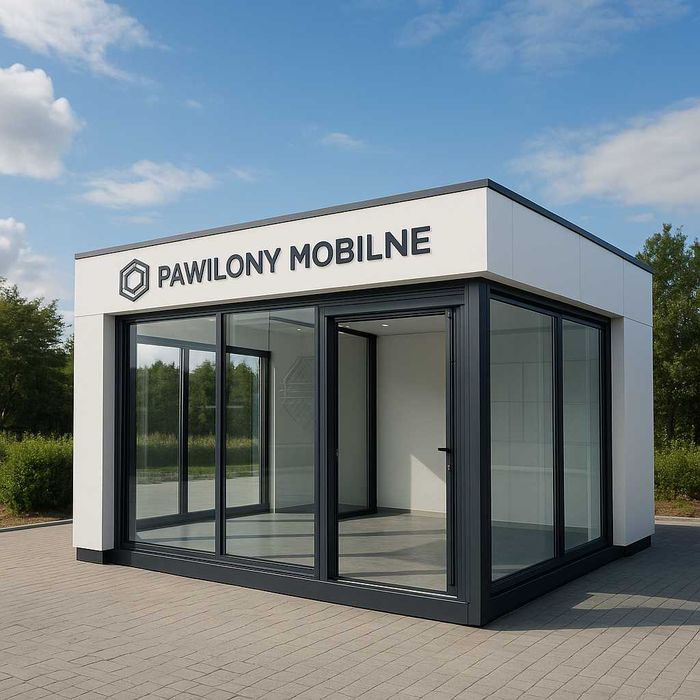 Pawilon mobilny kontener handlowy, sklep, biuro, kiosk, fast food