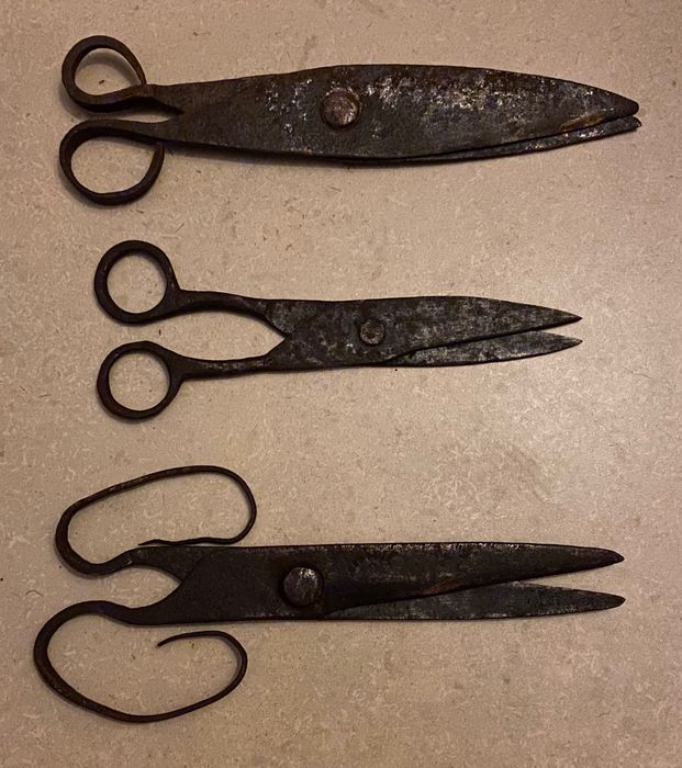 Tesouras de tosquia em ferro antigas