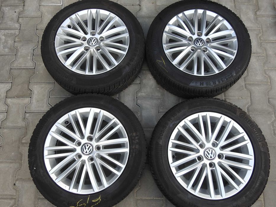 4×Alufelgi VW OE 16'' 6,5J 5x112 ET46  5G0 Super STAN