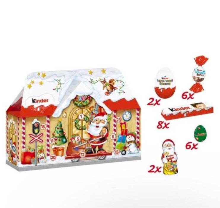 Адвент календар кіндер 3д будинок