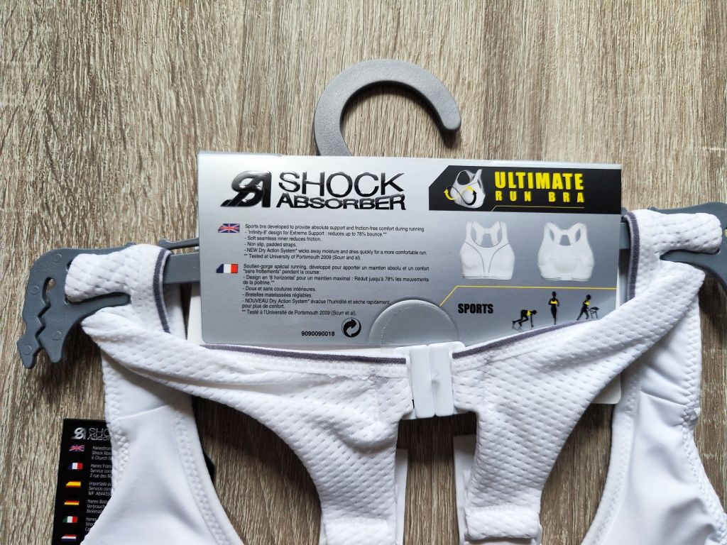 Biustonosz sportowy Shock Absorber, rozmiar 65I, nowy z metkami, solid