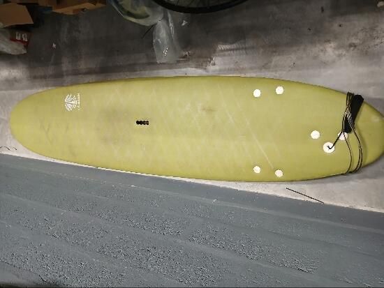 Prancha de surf em espuma 8'6" - 500 caqui