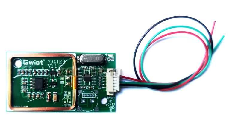 Arduino Модуль Считывателя RFID 7941E UART 3Pin 125 кГц