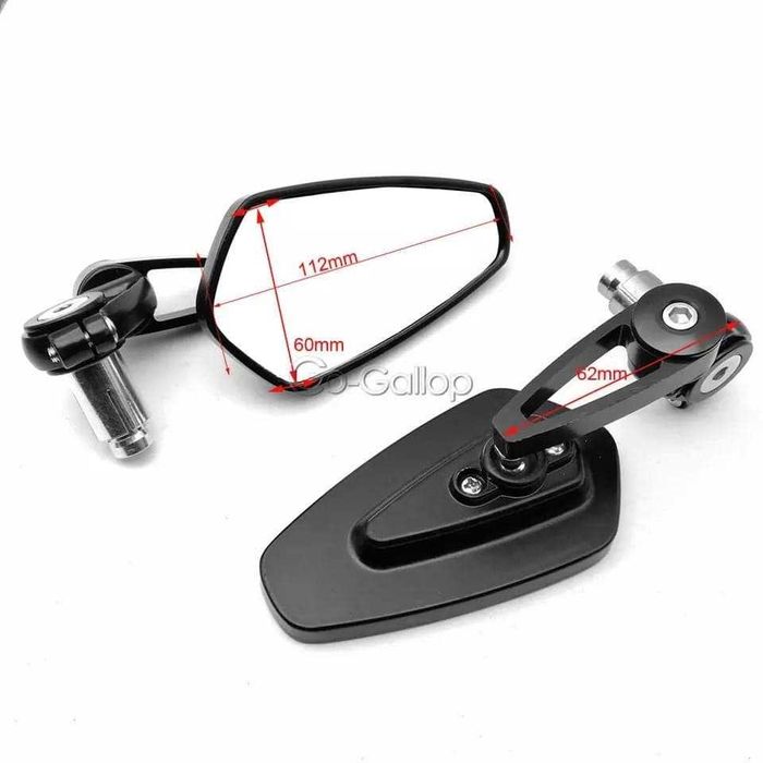 espelhos de moto tipo cafe racer