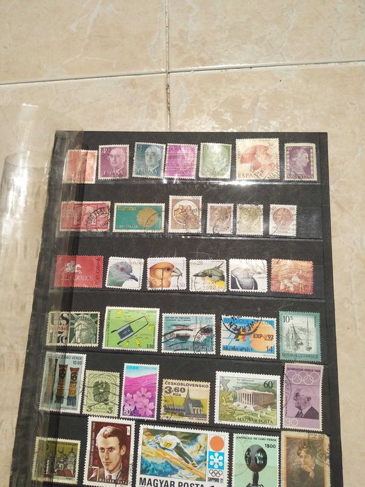 Selos de diversos países.