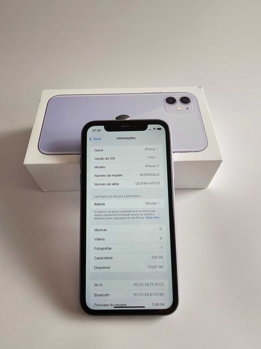 Iphone 11 128Gb. 77% Bateria.  Excelente. Tudo de origem.