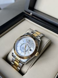мужские наручные часы Rolex SKY-DWELLER steel