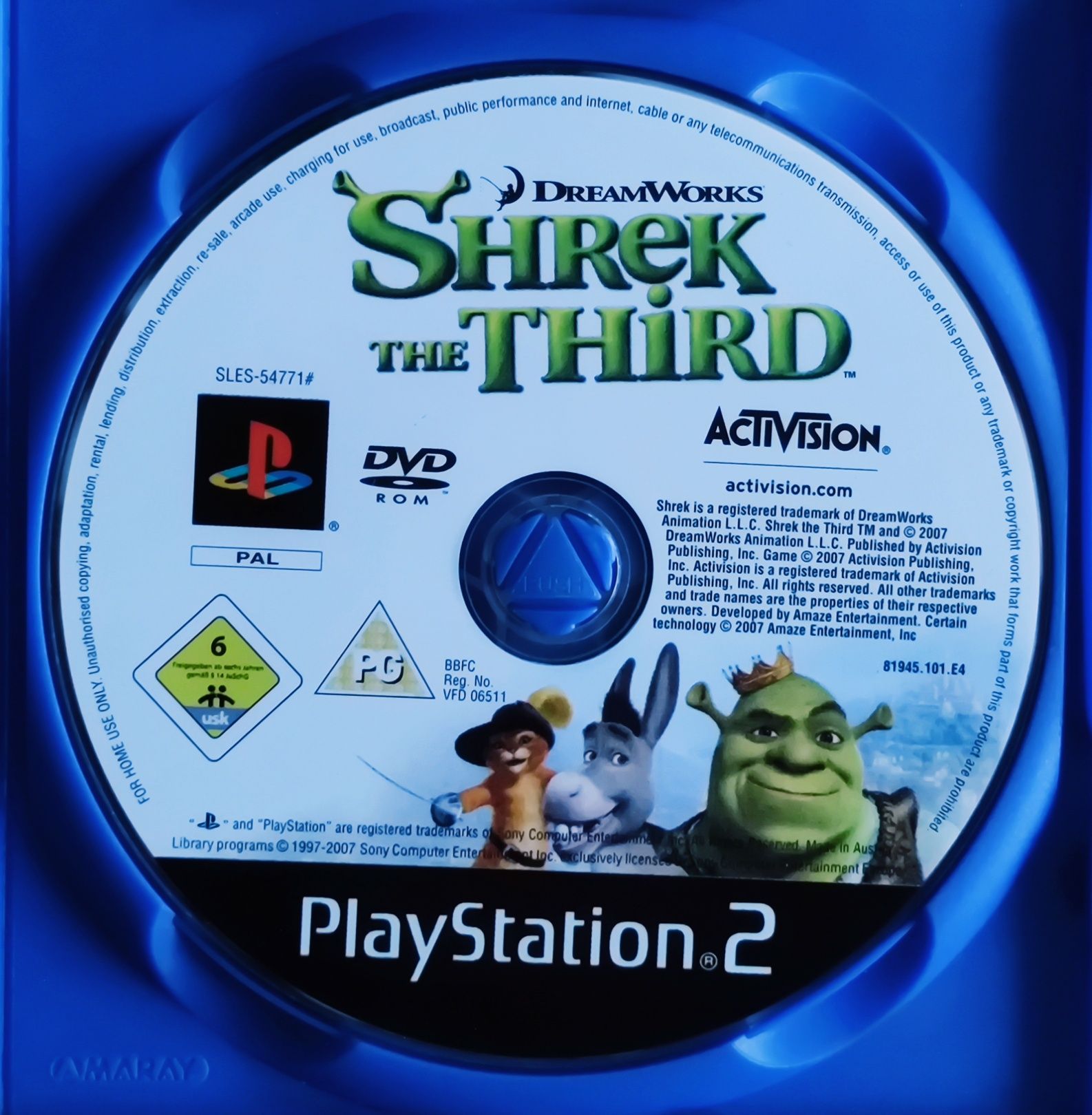 Shrek the Third PlayStation 2 PS2