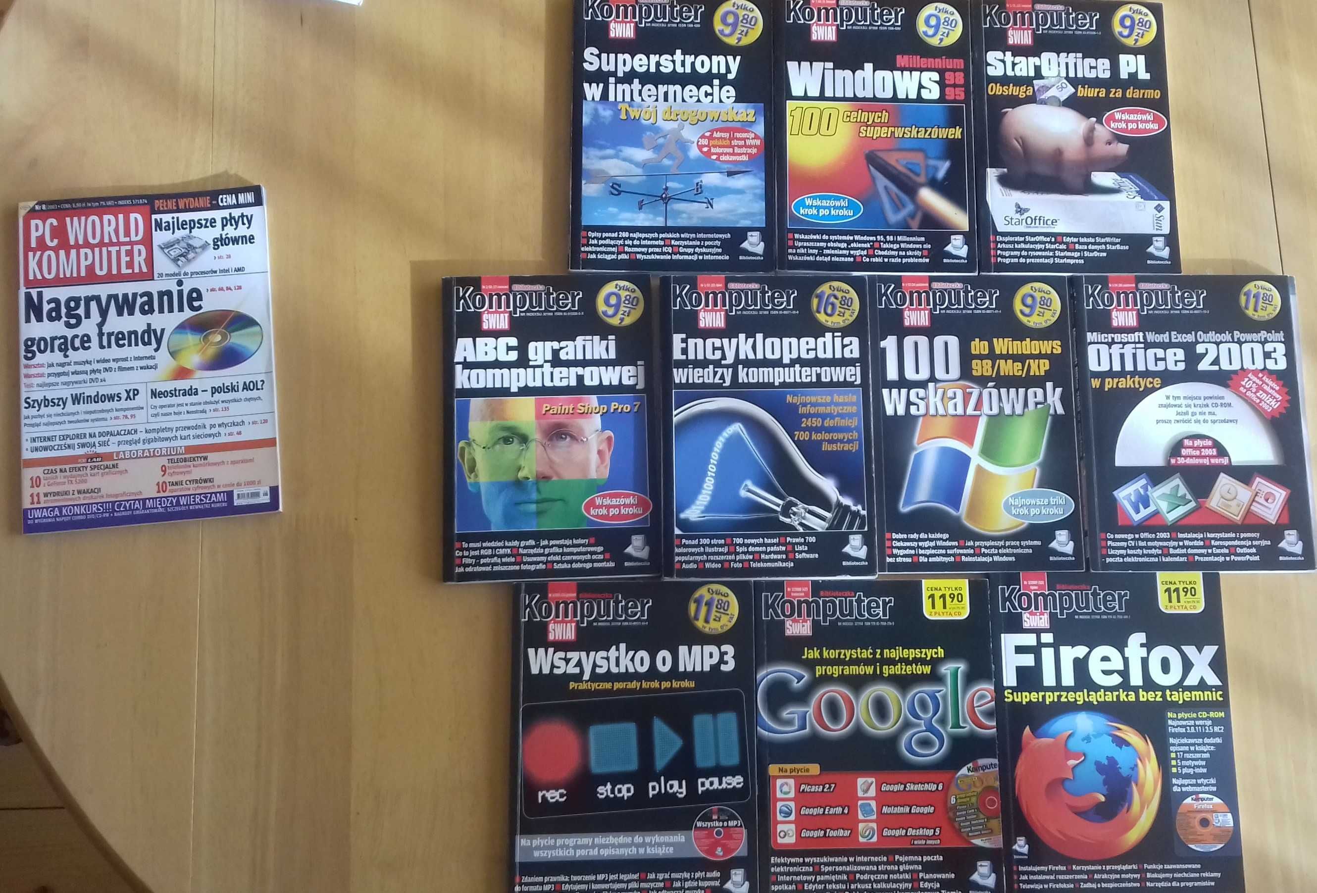 zestaw 14 poradników z Biblioteczki Komputer Świat