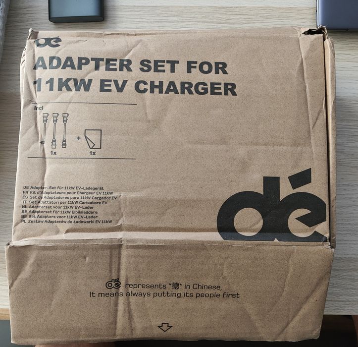 Zestaw 3 adapterów przejściówek do zasilaczy samochodów elektrycznych