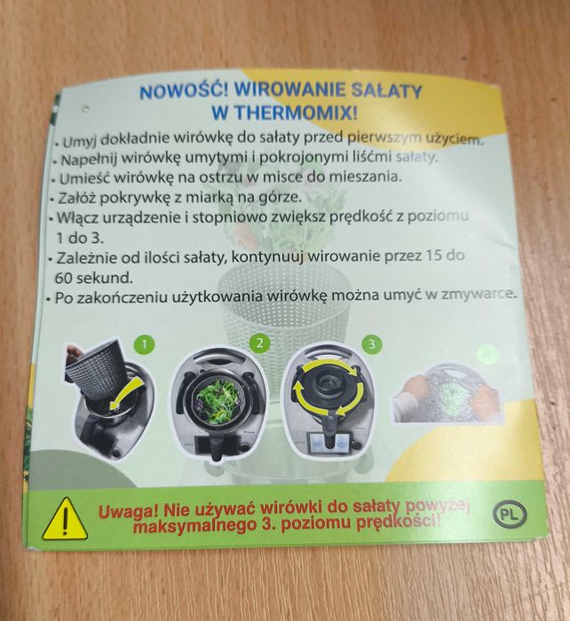MixFino Wirówka do sałaty do Thermomix TM6 i TM5 friend [2477]