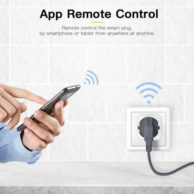 Smart Plug Gniazdko Wi-Fi Alexa Google Podgląd zużycia energi