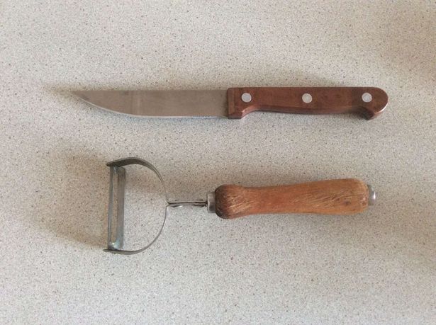 Ніж кухонний + ніж для чистки нож