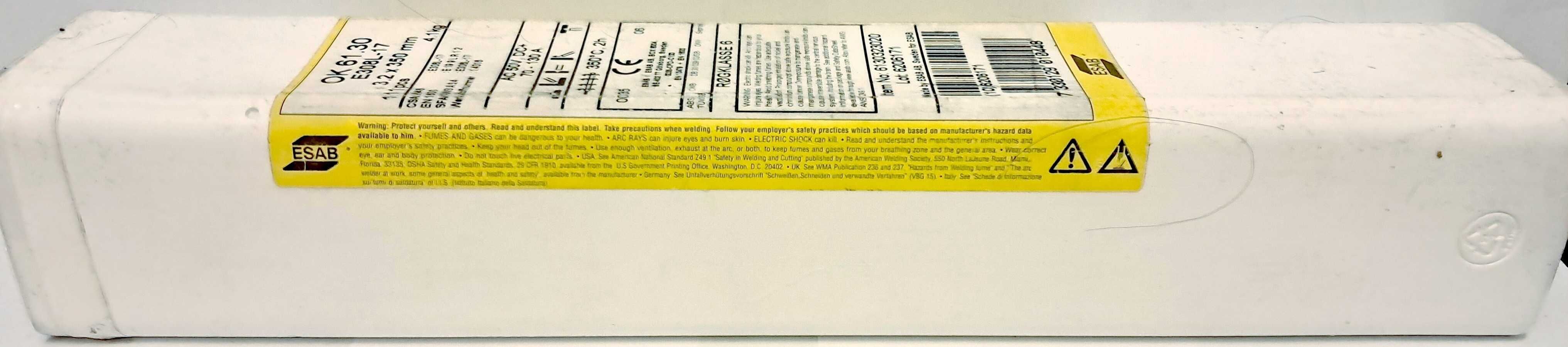 Elektrody otulone kwasoodporne ESAB OK 61.30 (E308L-17), 3,2 x 350 mm