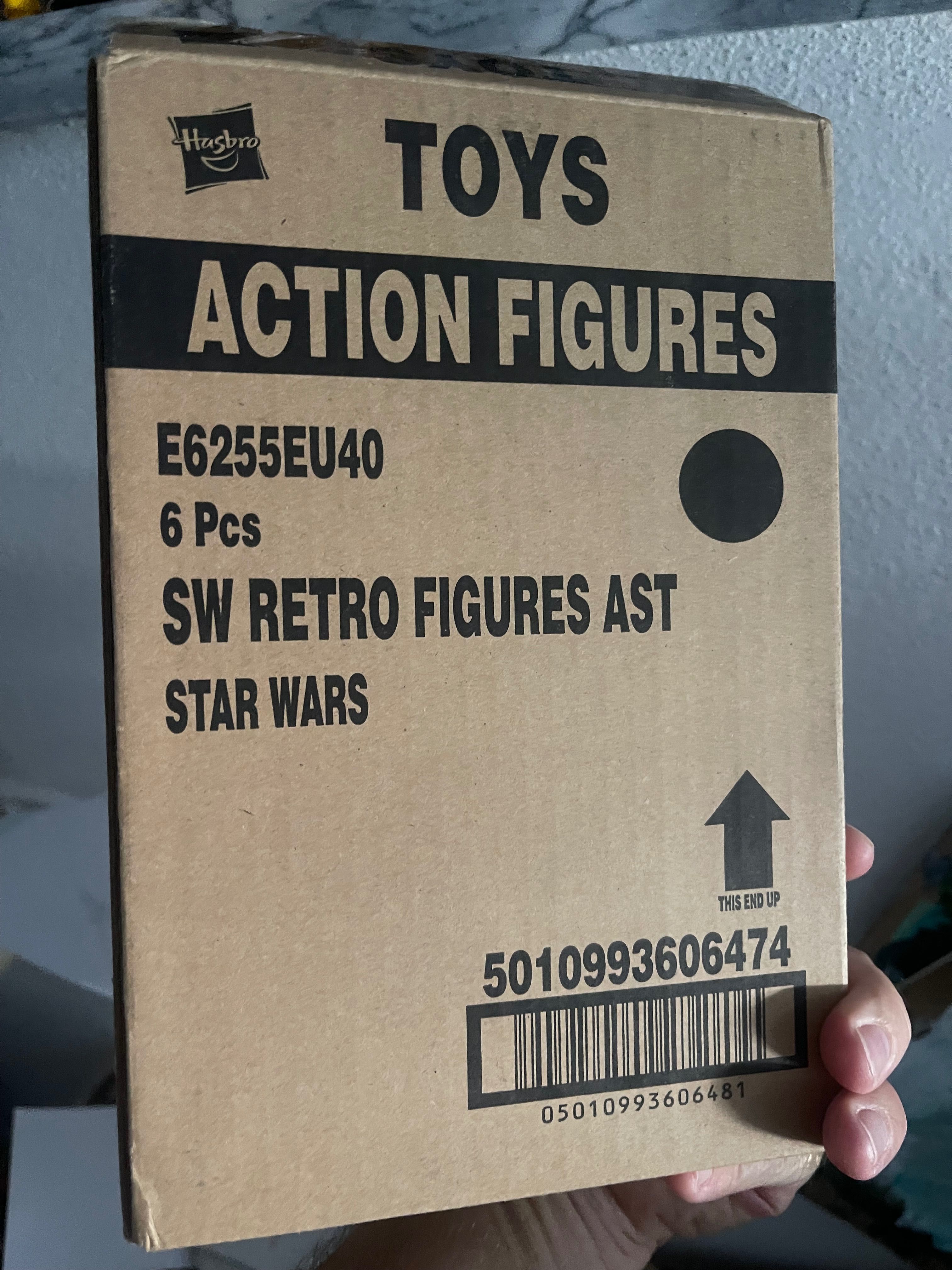 Pack de x6 figuras da coleção retro Star Wars com caixa original