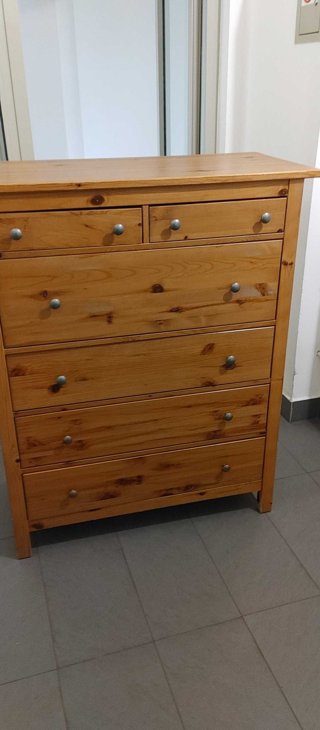 IKEA LEKSVIK-HEMNES-drewno-regał-komoda-szafka Ikea