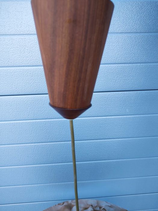 Tekowy żyrandol - lampa wisząca - Teak - Vintage - design - Dania -