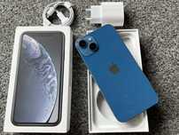 iPhone 13 256GB BLUE NIEBIESKI PACIFIC Sierra Bateria 99% Gwarancja