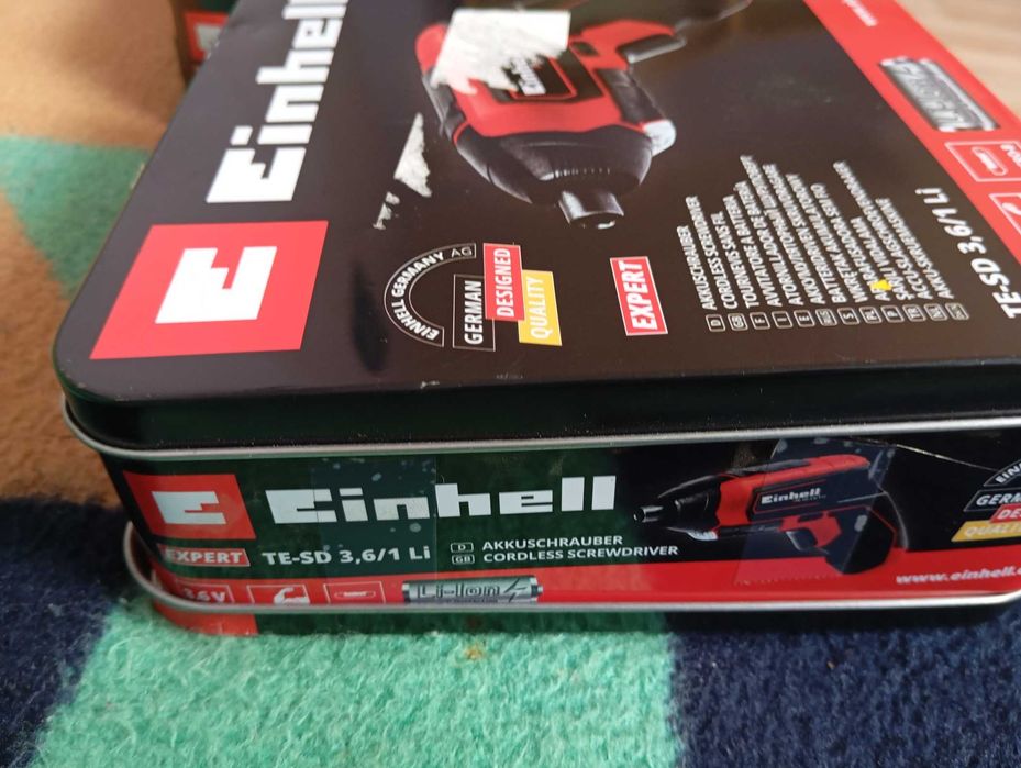 EINHELL Zestaw Wkrętak Akumulatorowy 3,6V 2,5Ah LED