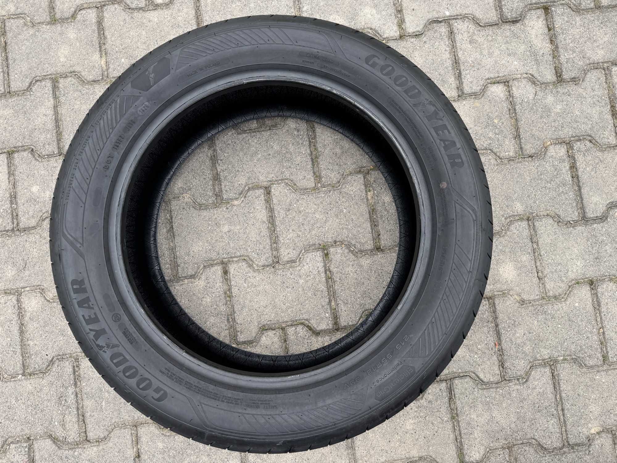 4x Nowe opony letnie 215/55r18 99V XL GOODYEAR Performance 2 (2024r)