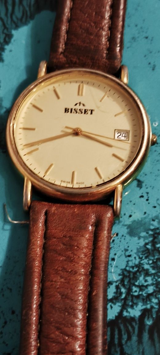 Stary szwajcarski zegarek górniczy Bisset . Vintage