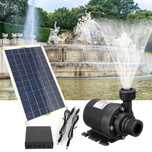 Kit Bomba De Agua Solar, Painel solar Jardim com bateria 50W, 800L/H