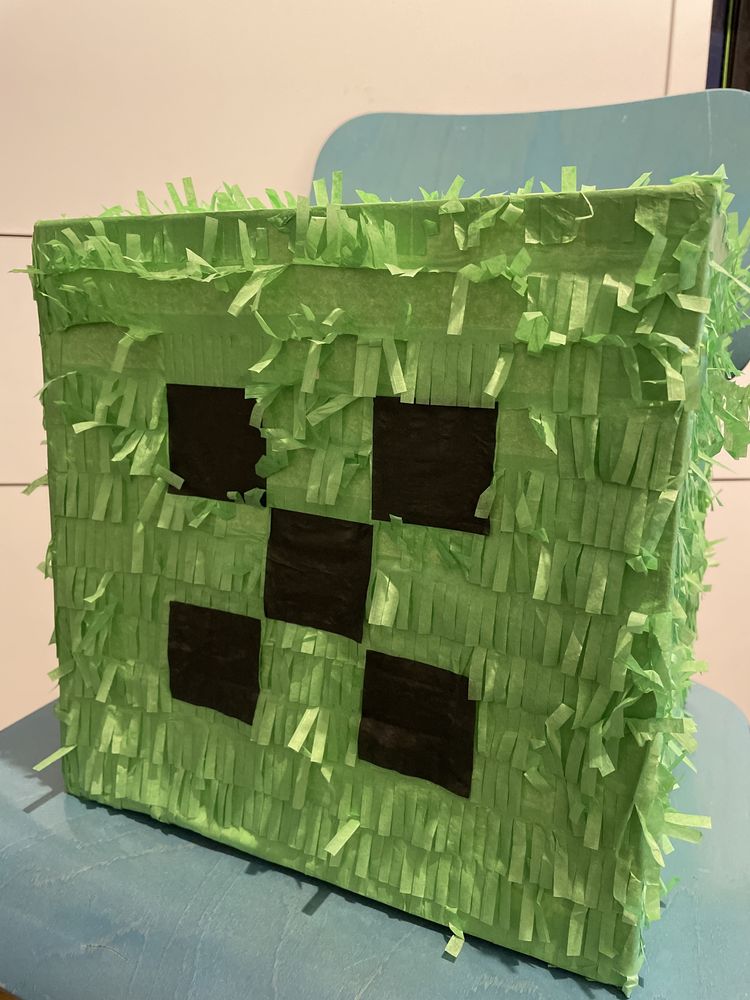 Piniata Minecraft Creeper halloween