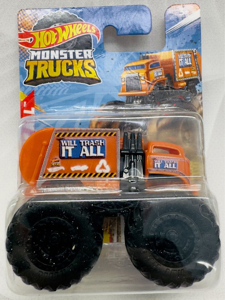 Hot wheels Хот Вілс Monster Trucks Will Trash It All