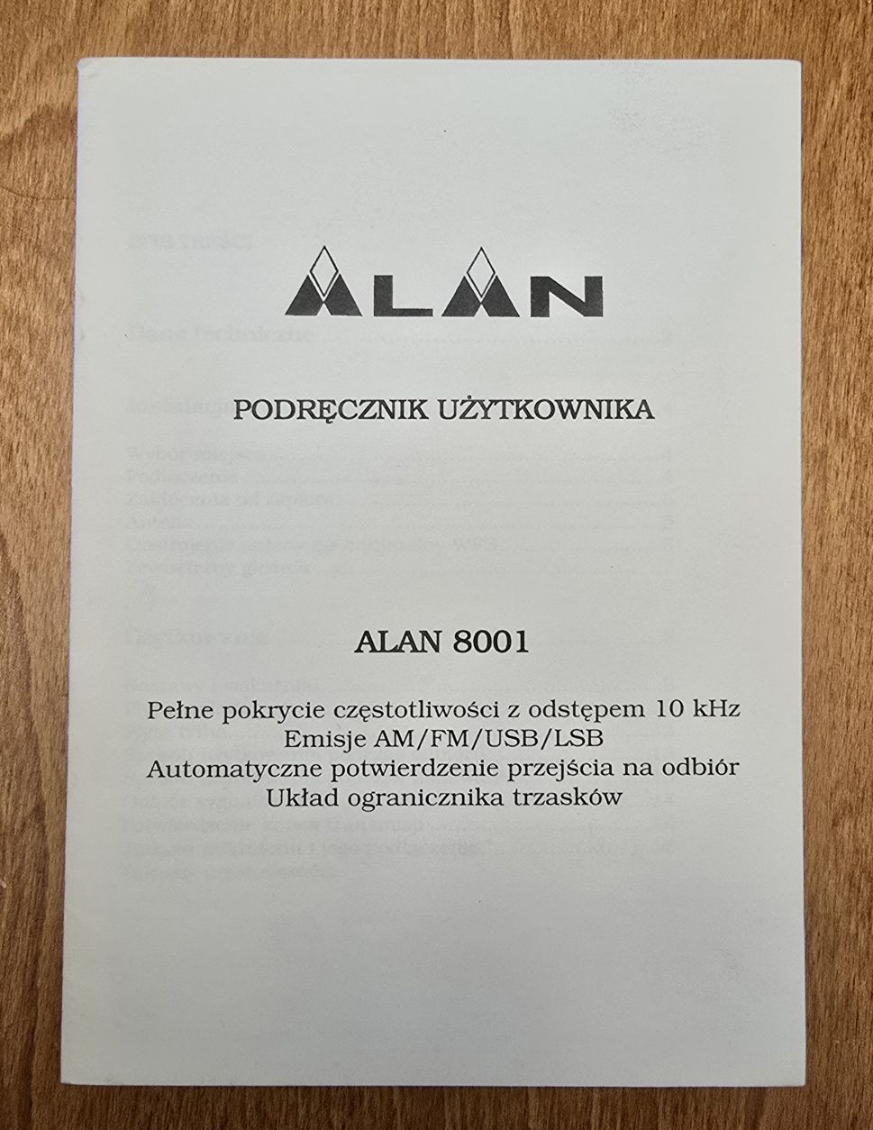 CB RADIO ALAN 8001 ( 271 kanałów)
