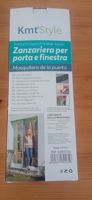 Rede mosquiteira para porta Nova 210x90