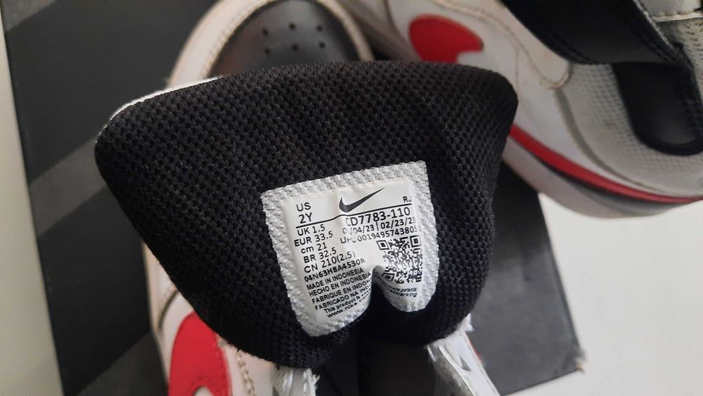 Кросівки дитячі Nike COURT BOROUGH MID 2 (TDV) червоно-чорно-білі