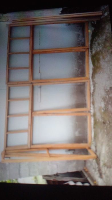 Рама на балкон новая (дерево)