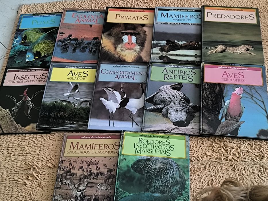Coleção de livros de animais