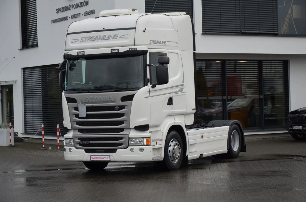 Scania R 450 / 2016r / TOPLINE / KLIMA P. / LED / ACC / WAGA / NAVI / 3699
