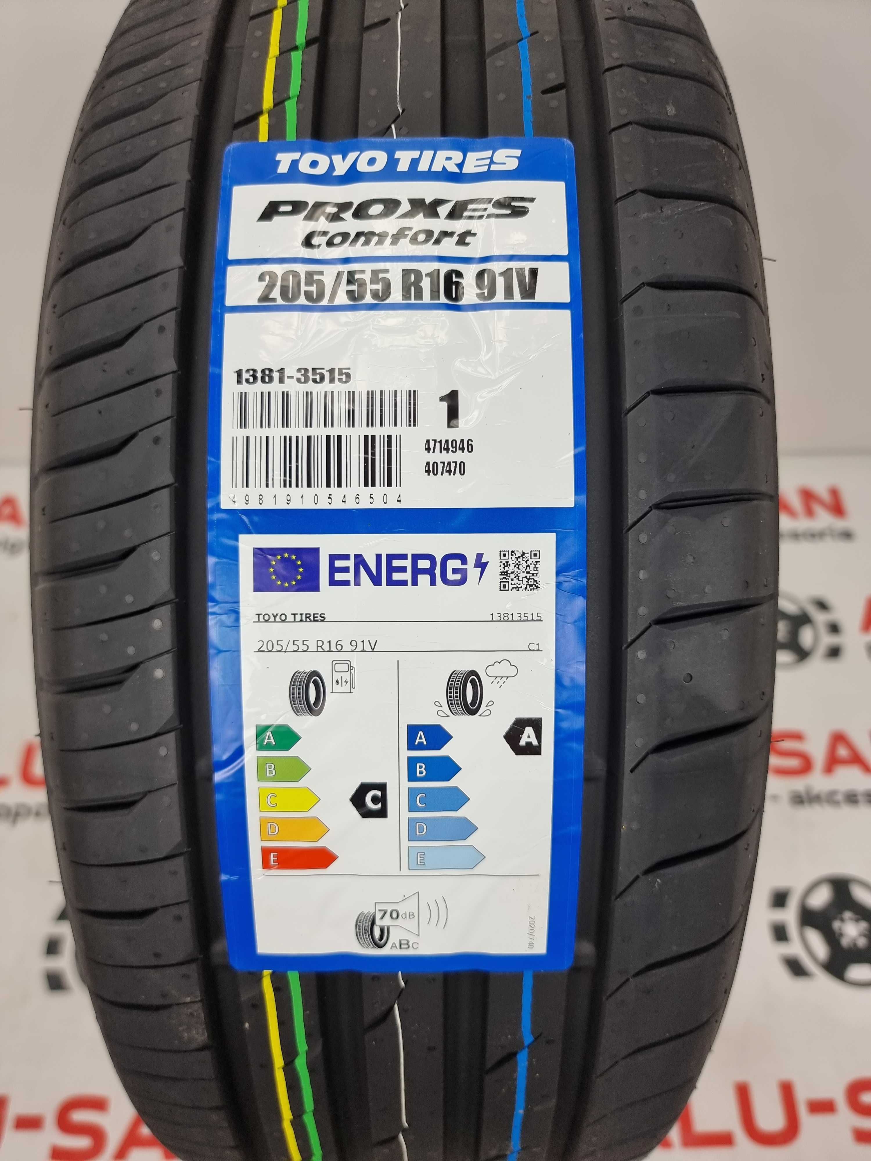 NOWE letnie OPONY 205/55R16 - TOYO PROXES COMFORT  - Montaż Gratis