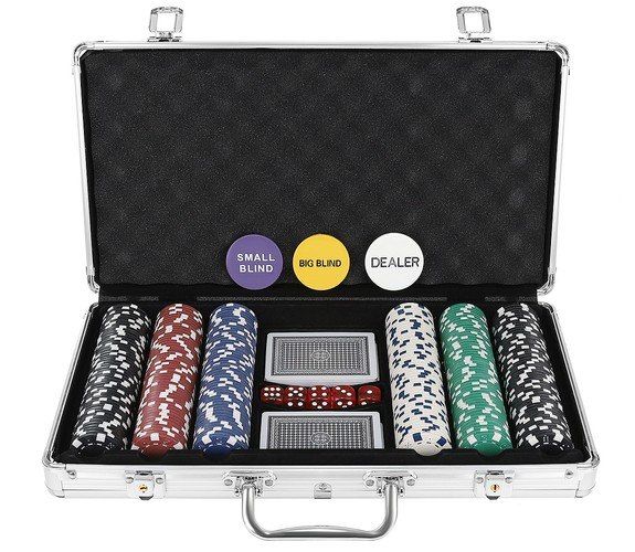 Poker - zestaw 300 żetonów w walizce HQ TEXAS HOLDEM Pokera