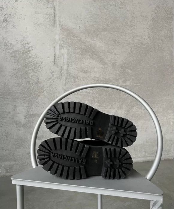 Balenciaga Strike boots black distress ботинки | баленсиага страйк