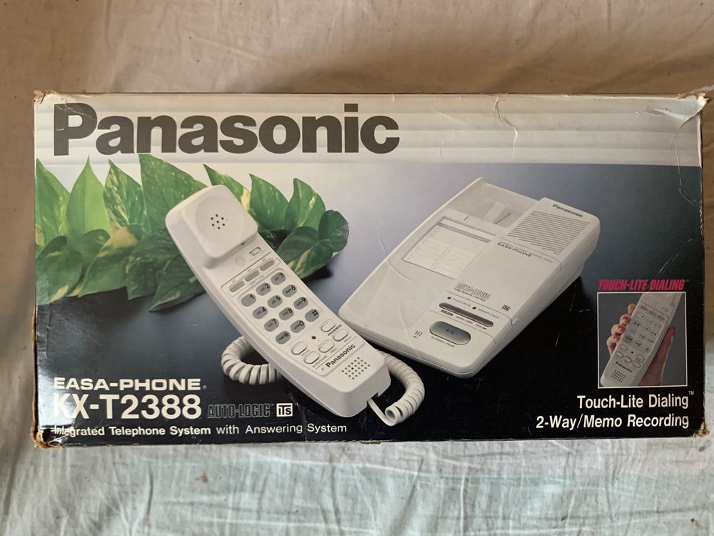 Nowy telefon stacjonarny Panasonic KX-T2388 Komplet rok 1995