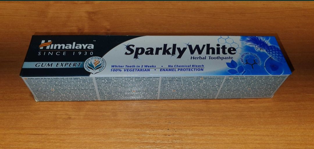6x Ziołowa pasta do zębów Himalaya Sparkly White, 75 ml