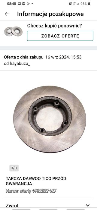 Tarcze hamulcowe matiz , Tico,