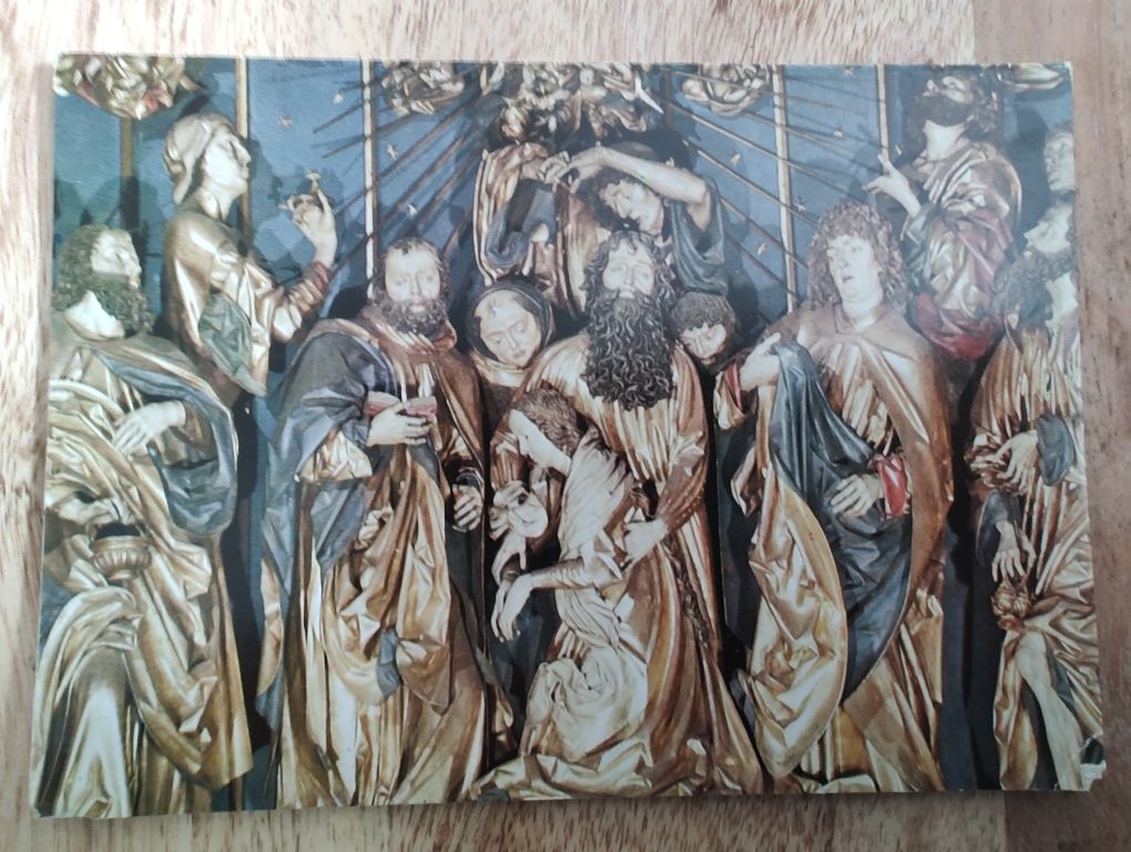 3 kartki pocztowe z twórczością Wita Stwosza PRL Vintage