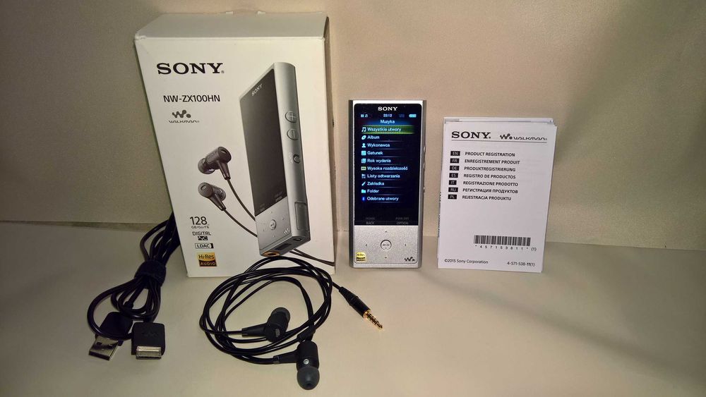 Sony Walkman | NW-ZX100HN | Odtwarzacz MP3 | 128GB | Stan Idealny