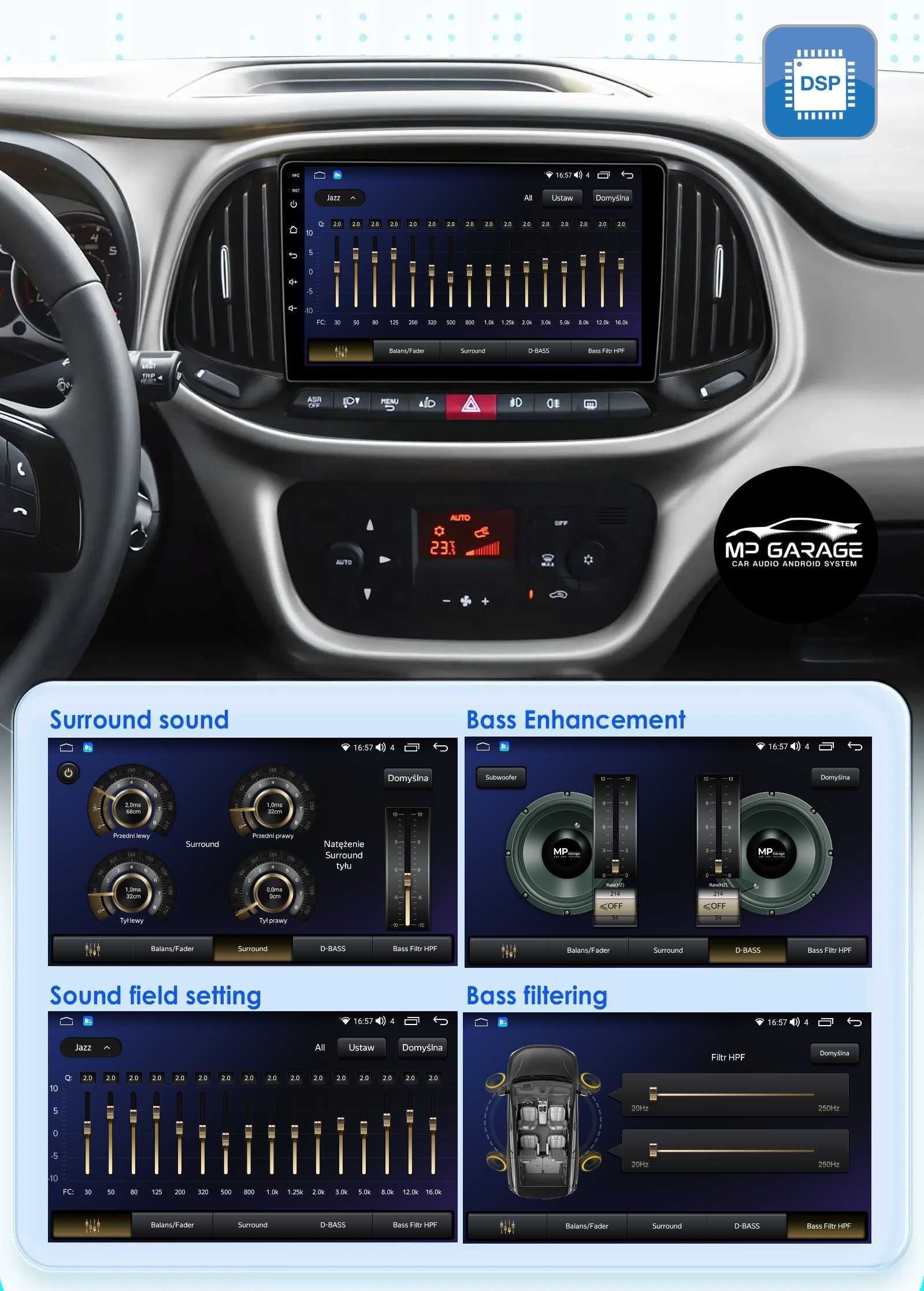 Nawigacja Fiat Doblo Android Qled CarPlay/AA 4G LTE Montaż Gwarancja