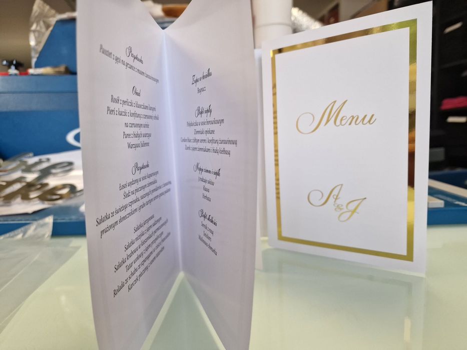 Menu Karty Dań podświetlane Projekty Ulotki Reklamy Drukarnia Expres